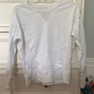 Womens White Athleta, sweatshirt size small